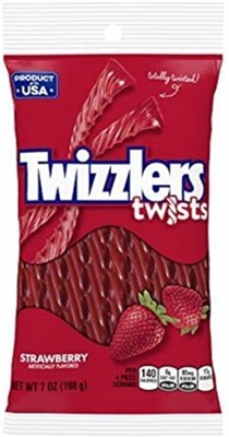 Twizzlers Strawberry Favoured Twists King Size 